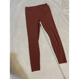 Women’s YOGALICIOUS Lux Reddish Mauve Compression Athletic Leggings, Large